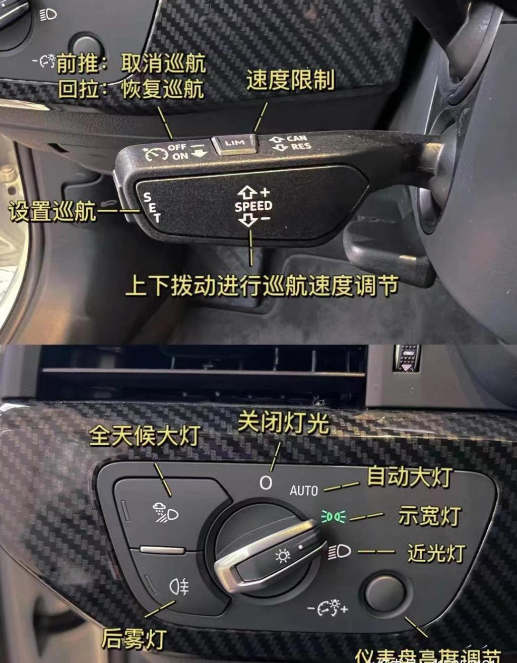 超全奧迪A4L按鍵操作詳解,快收藏起來吧!