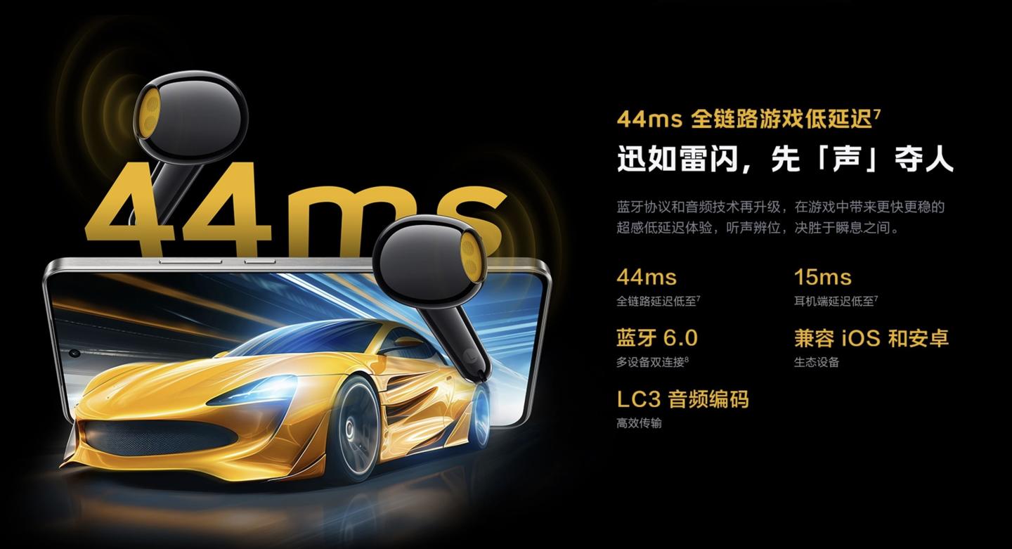 iQOO TWS Air3耳機發布:45小時長續航、44ms游戲延遲,99元