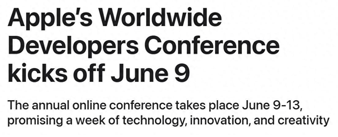 蘋果 WWDC25 時間表公布,新一代操作系統將發布
